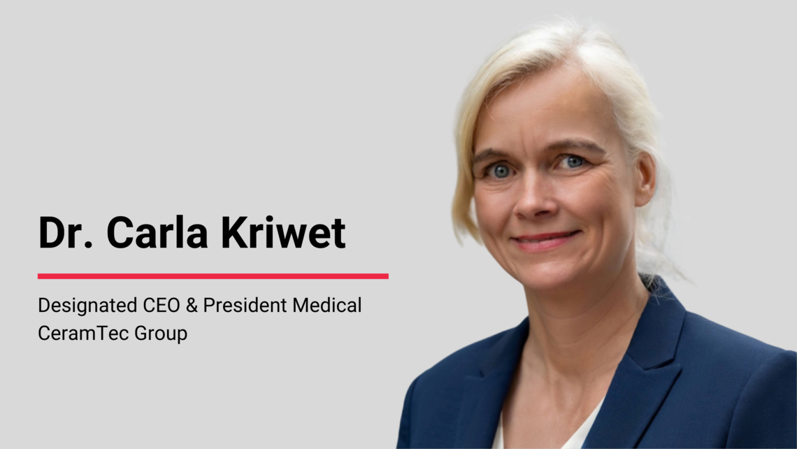 Bekanntgebung über die Nachfolge von Dr. Hadi Saleh als CEO von CeramTec durch Dr. Carla Kriwet