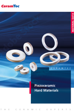 Cover picture of the Piezo Hard Materials brochure
